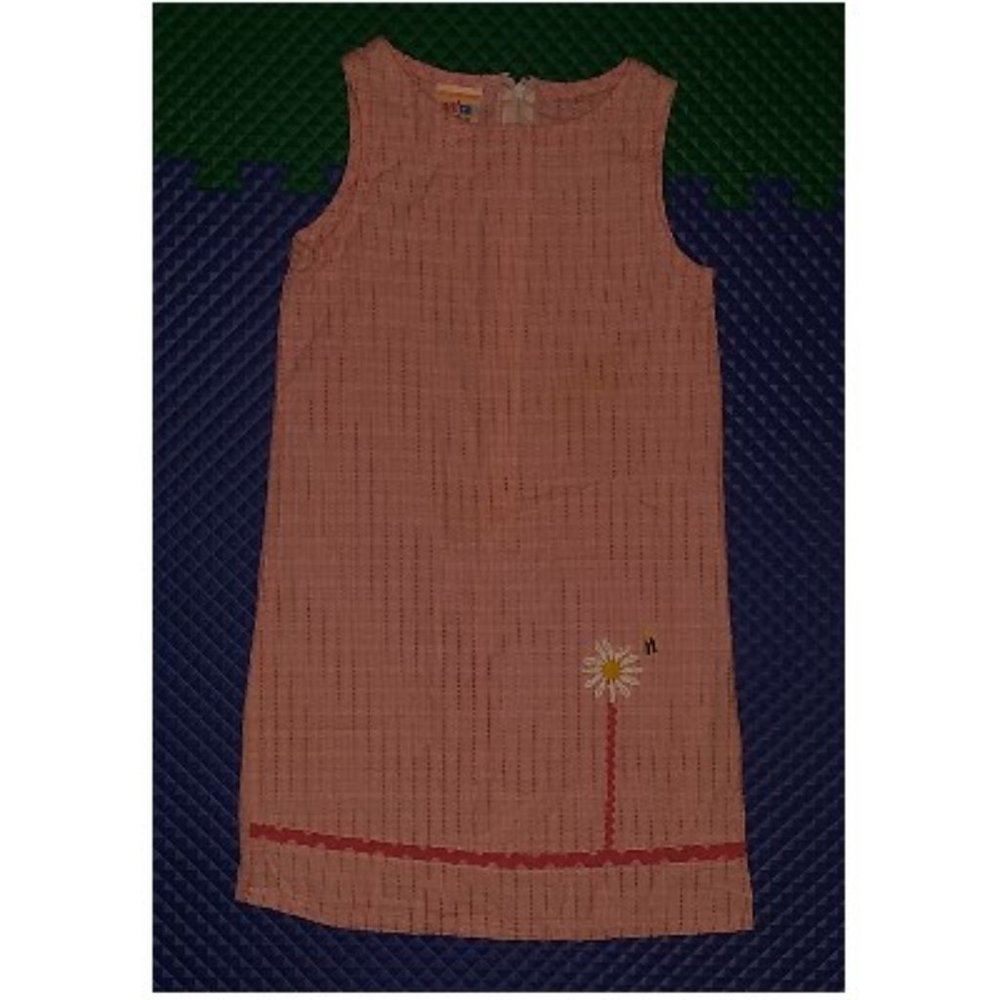 Sweet Potatoes cool cotton seersucker dress, light pink